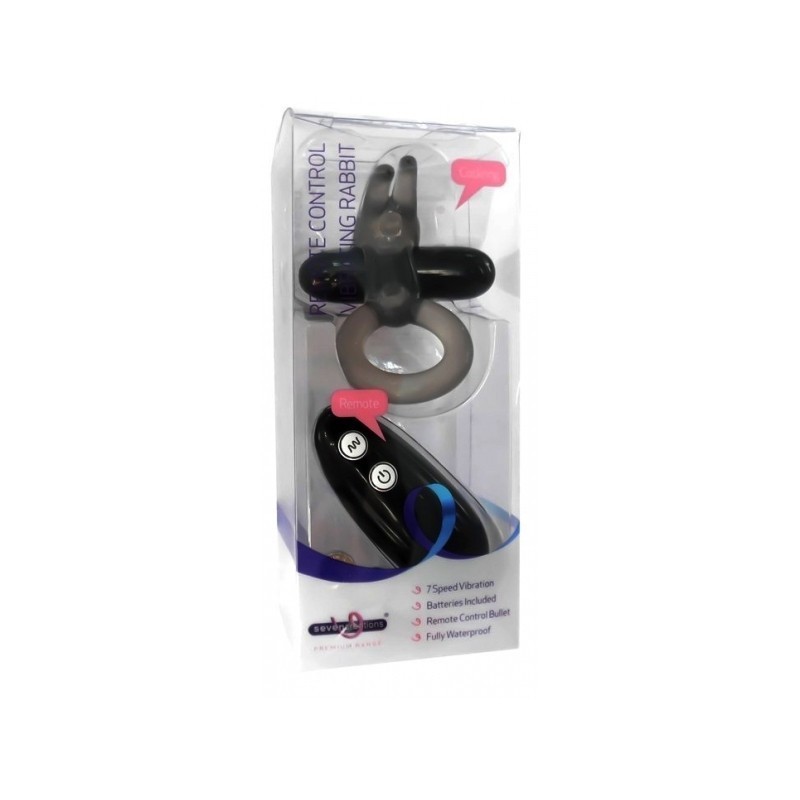 VIBRATING RABBIT BLACK REMOTE CONTROL