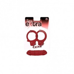 SEX EXTRA METAL CUFFS & LOVE ROPE