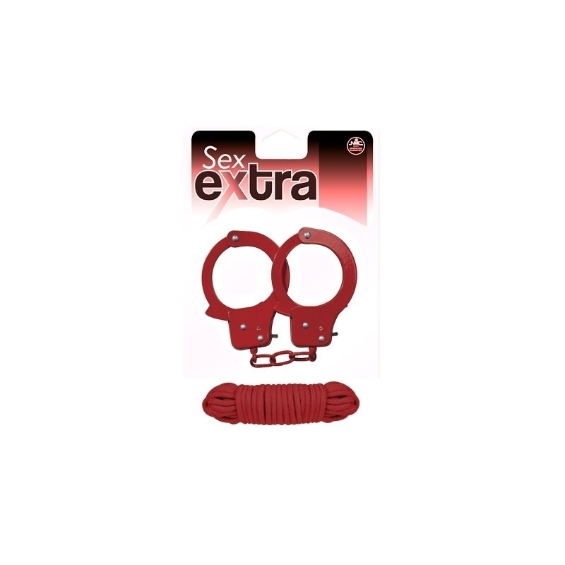 SEX EXTRA METAL CUFFS & LOVE ROPE
