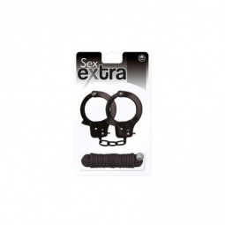 SEX EXTRA METAL CUFFS & LOVE ROPE