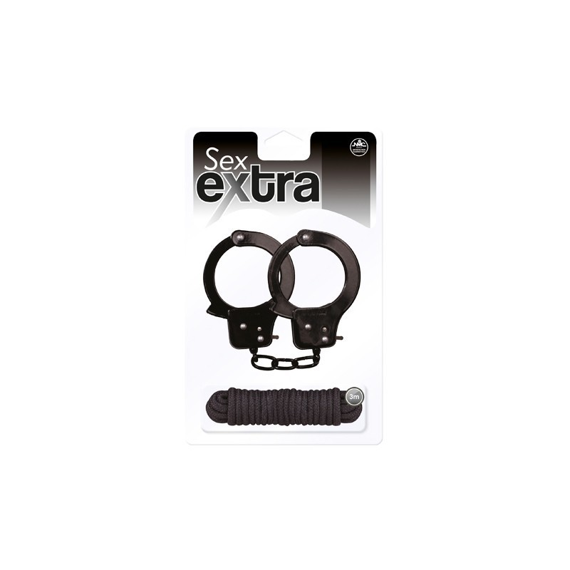 SEX EXTRA METAL CUFFS & LOVE ROPE