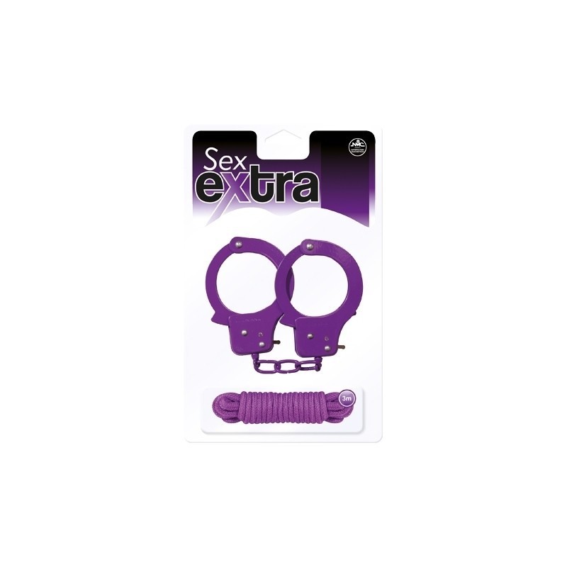 SEX EXTRA METAL CUFFS & LOVE ROPE