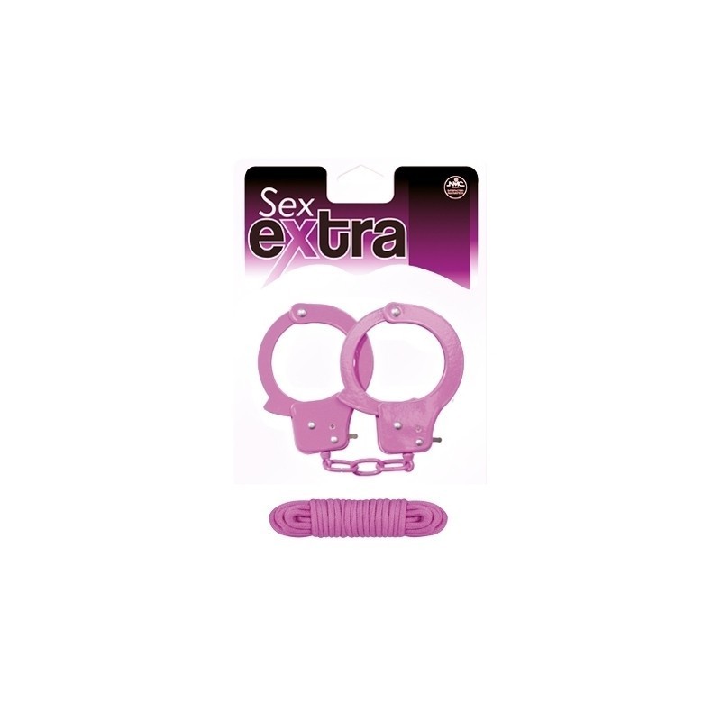 SEX EXTRA METAL CUFFS & LOVE ROPE