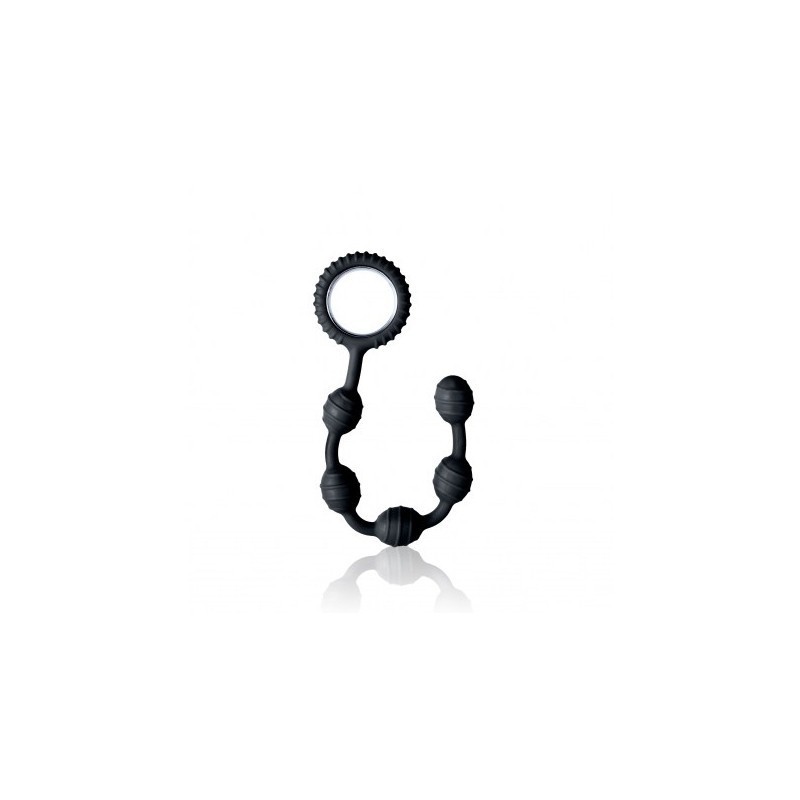 Tira 9" de 5 bolas anales - Choke Black
