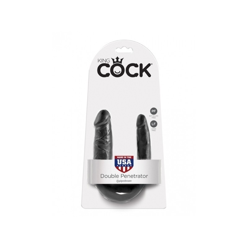 U-SHAPED SMALL DOUBLE TROUBLE BLACK