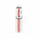 16" TAPERED DOUBLE DILDO FLESH