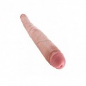 16" TAPERED DOUBLE DILDO FLESH
