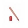 16" TAPERED DOUBLE DILDO FLESH