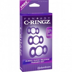 FANTASY C-RINGZ. 3-RING QUICK RELEASE TRAINER PURPLE.