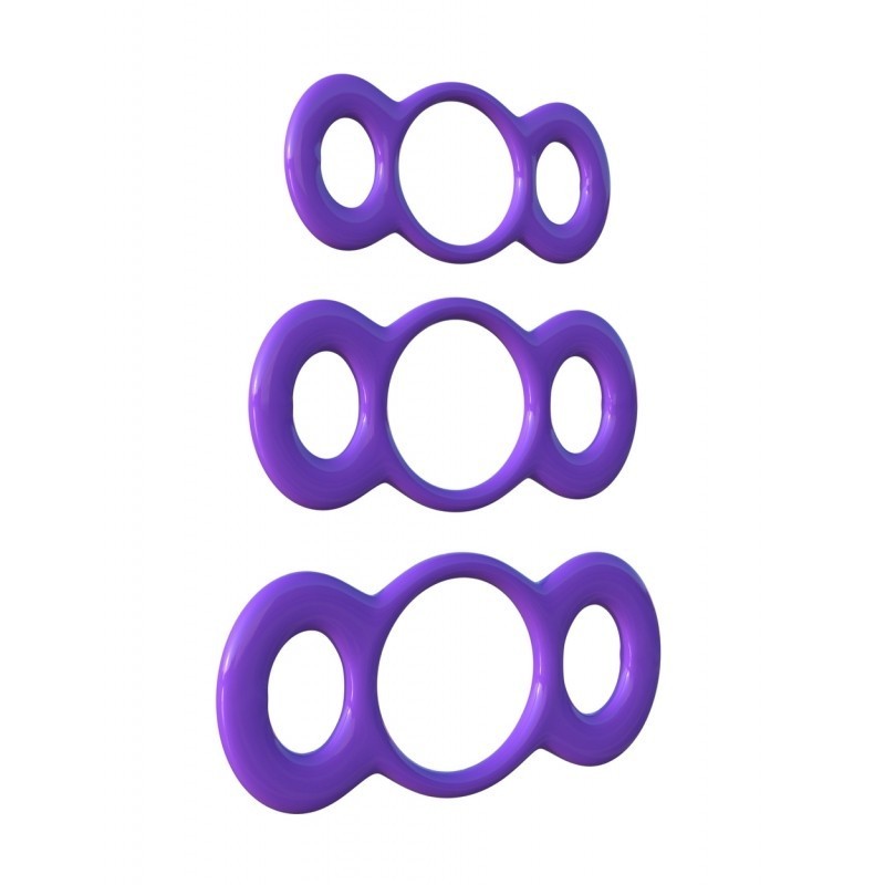FANTASY C-RINGZ. 3-RING QUICK RELEASE TRAINER PURPLE.