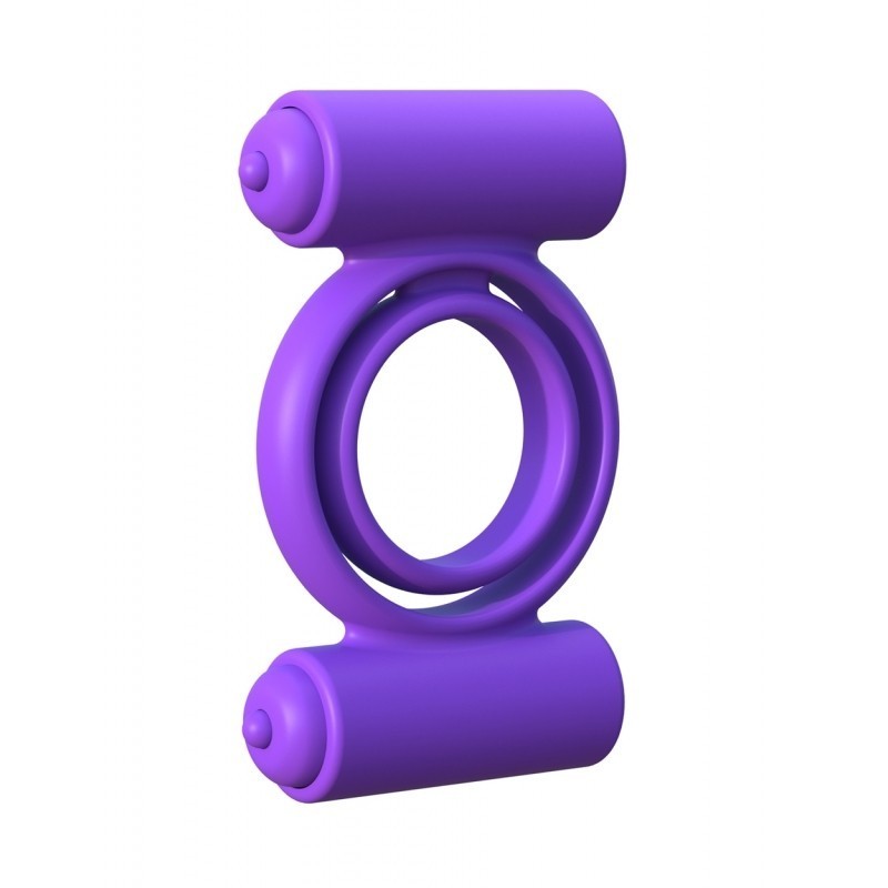 FANTASY C-RINGZ. SILICONE DOUBLE DELIGHT PURPLE.