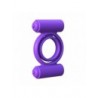 FANTASY C-RINGZ. SILICONE DOUBLE DELIGHT PURPLE.