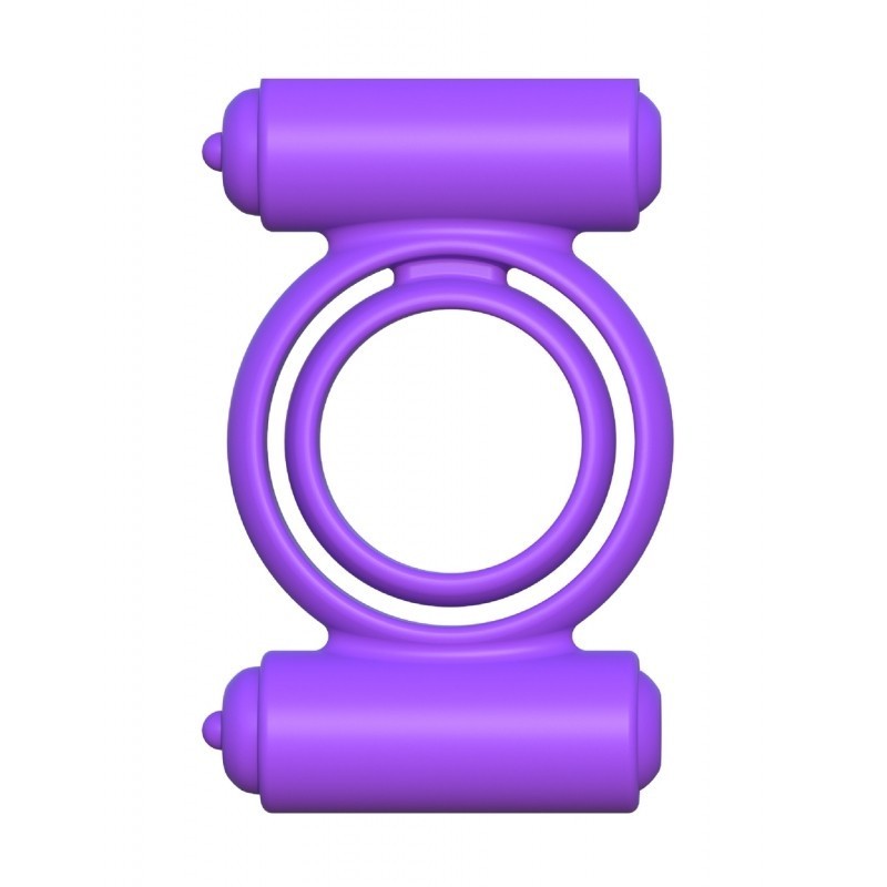 FANTASY C-RINGZ. SILICONE DOUBLE DELIGHT PURPLE.