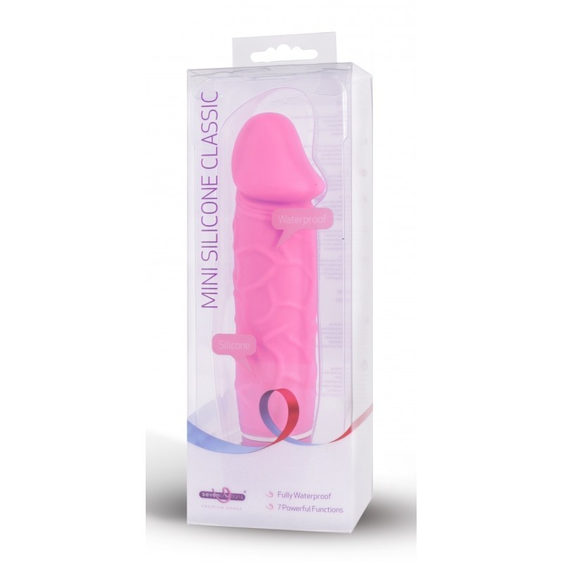 MINI SILICONE CLASSIC VIBRATOR PINK WATERPROOF