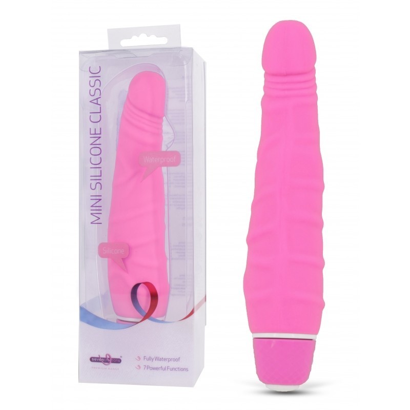 MINI SILICONE 14cm CLASSIC ROSA RESISTENTE AL AGUA