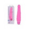 MINI SILICONE 14cm CLASSIC VIBRATOR PINK  WATERPROOF