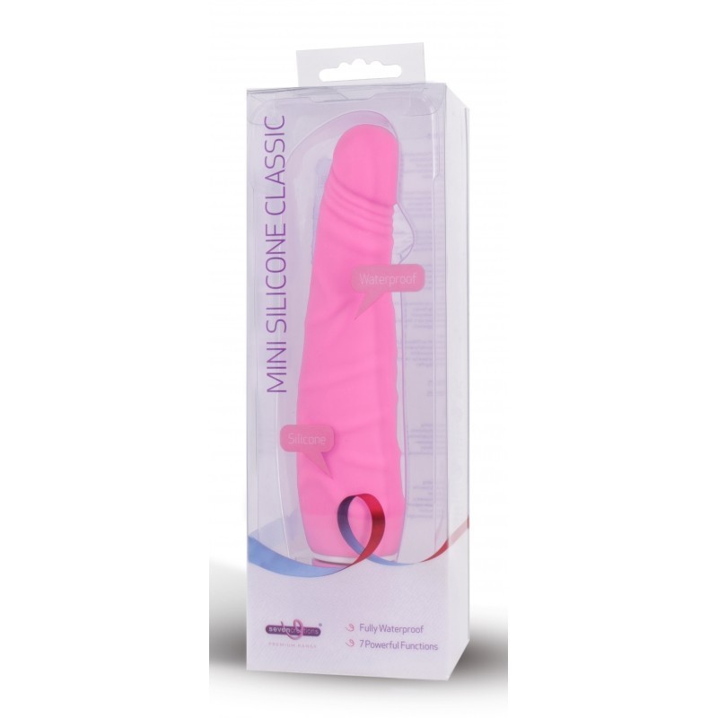 MINI SILICONE 14cm CLASSIC ROSA RESISTENTE AL AGUA