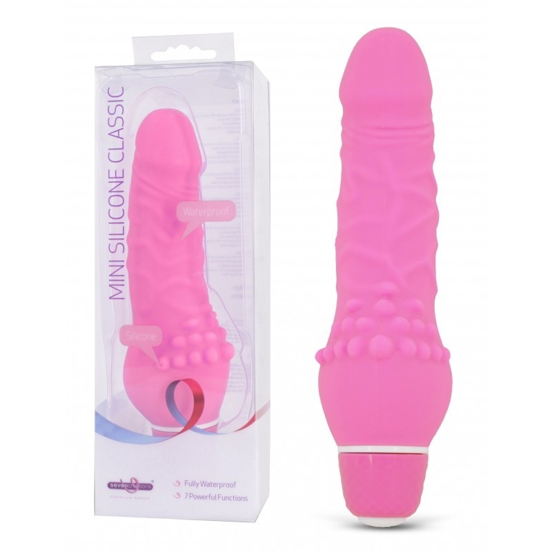 MINI SILICONE  13 cm CLASSIC ROSA RESISTENTE AL AGUA