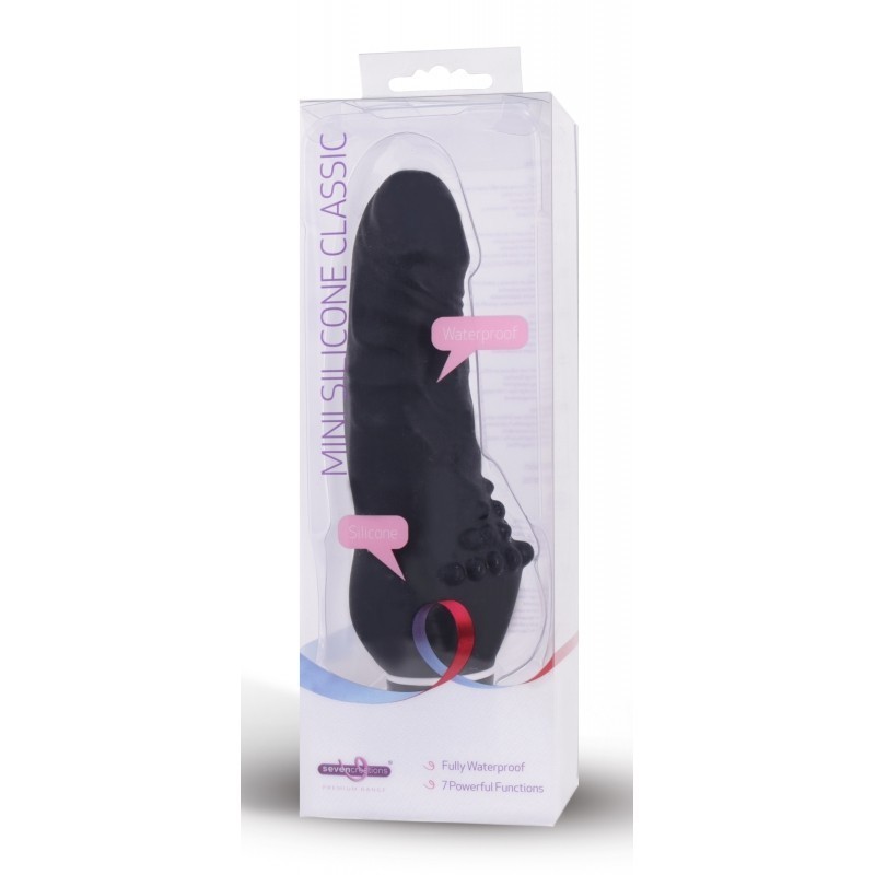 MINI SILICONE 13 cm CLASSIC NEGRO RESISTENTE AL AGUA