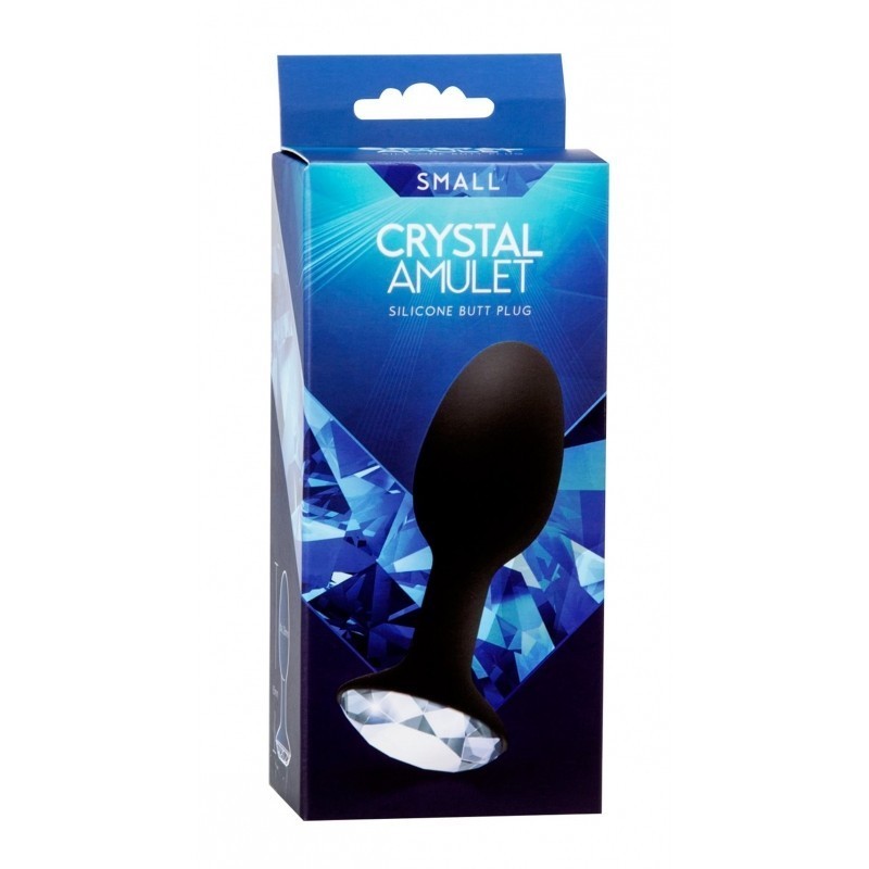 CRYSTAL AMULET SILICONE BUTT PLUG SMALL