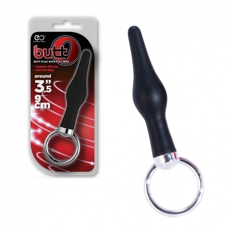 BUTT O –  PLUG NEGRO 3.5”