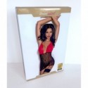 Indiana Bodydress - Negro/Rojo S