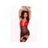 Indiana Bodydress - Negro/Rojo M