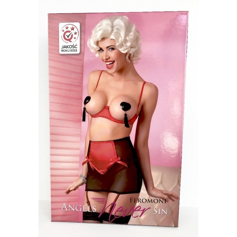 Feromoni Set - Negro/Rojo S
