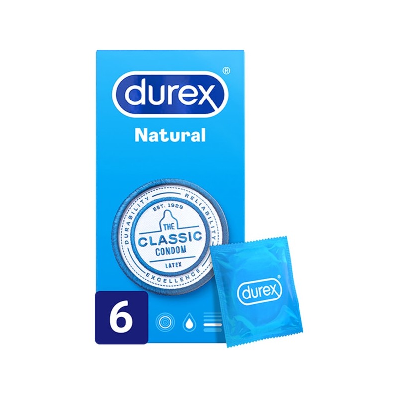 DUREX NATURAL  - 6 UNIDADES