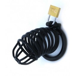 BLACK METAL COCK CAGE - 45 MM