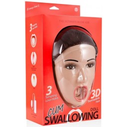 Cum Swallowing  Vibrating Doll - Evangeline L