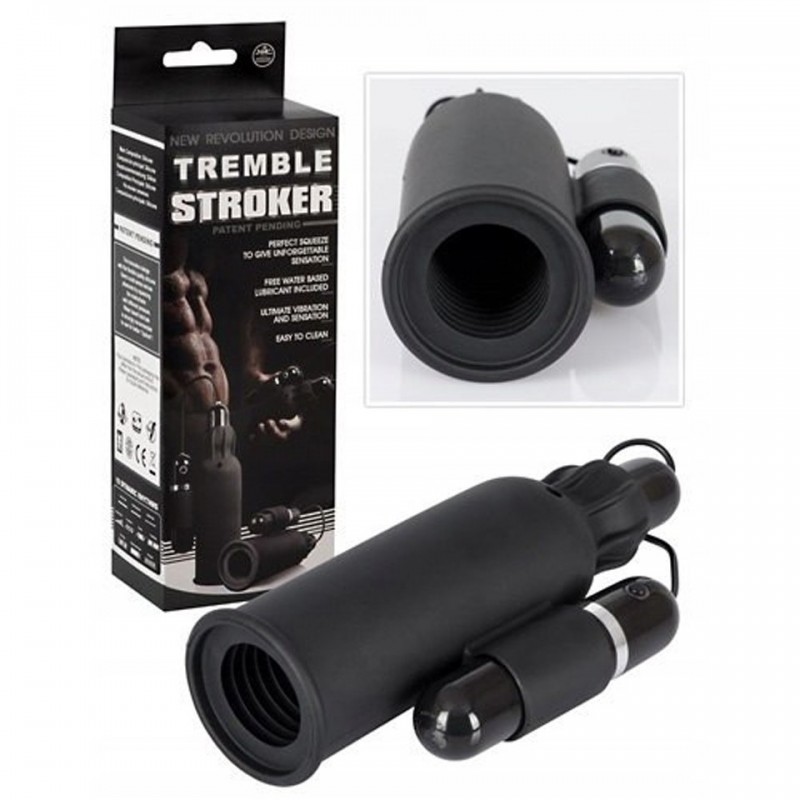 TREMBLE STROKER MASTURBADOR (GRIS)