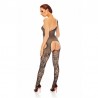 ELODI CUERPO ENTERO DE REJILLA (BODYSTOCKING) NEGRO - S/M