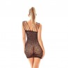 RUBI MINIVESTIDO DE RED NEGRO - S/M