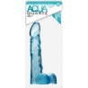 Aqua Quartz 8" - Dildo Azul Transparente