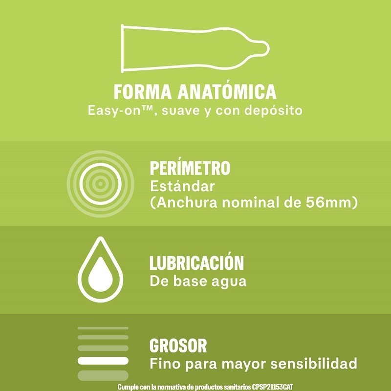 Durex Naturals Finos para Ella-10 Unidades