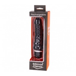 SILICONE CLASSIC PLUS NEGRO -18CM RECARGABLE