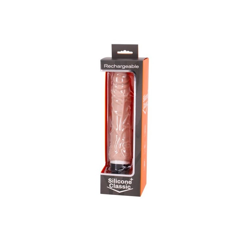 SILICONE CLASSIC PLUS FLESH - 21CM RECARGABLE