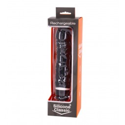 SILICONE CLASSIC PLUS NEGRO - 20 CM RECARGABLE