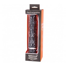 SILICONE CLASSIC PLUS NEGRO  - 21CM RECARGABLE