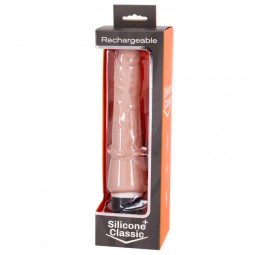 SILICONE CLASSIC PLUS FLESH - 20CM RECARGABLE