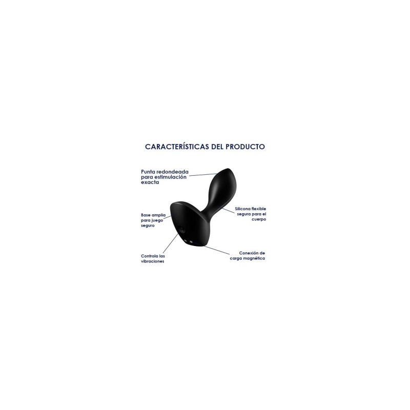 SATISFYER BACKDOOR LOVER PLUG NEGRO