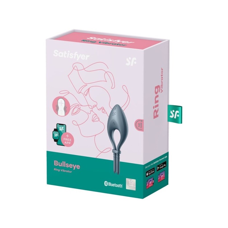 SATISFYER BULLSEYE CONNECT APP GREY RING