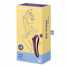 SATISFYER DUAL KISS ROJO VINO
