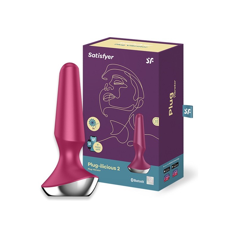 SATISFYER PLUG-ILICIOUS 2 CONNECT APP FRAMBUESA
