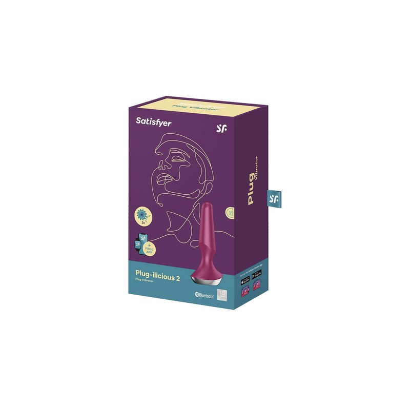SATISFYER PLUG-ILICIOUS 2 CONNECT APP FRAMBUESA