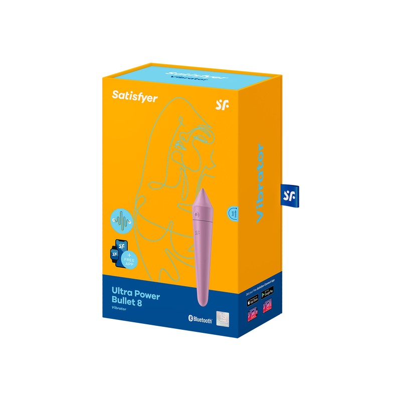 SATISFYER ULTRA POWER BULLET 8 CONNECT APP LILA