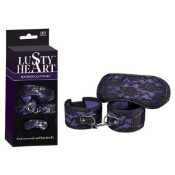 LUSTY HEART. SET BONDAGE PURPURA