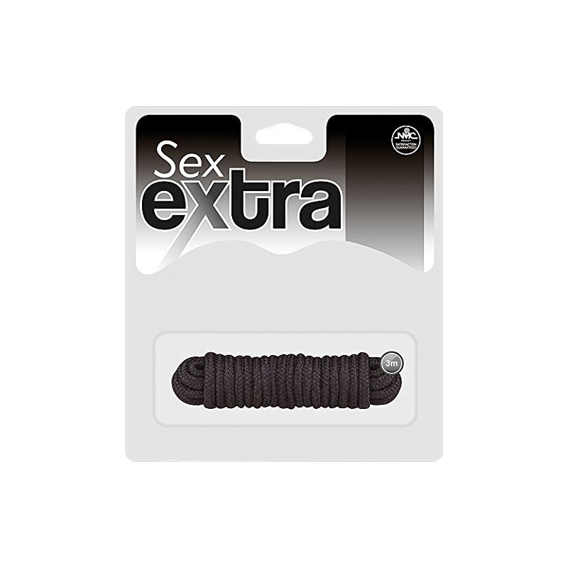 SEX EXTRA. CUERDA 3M. NEGRA