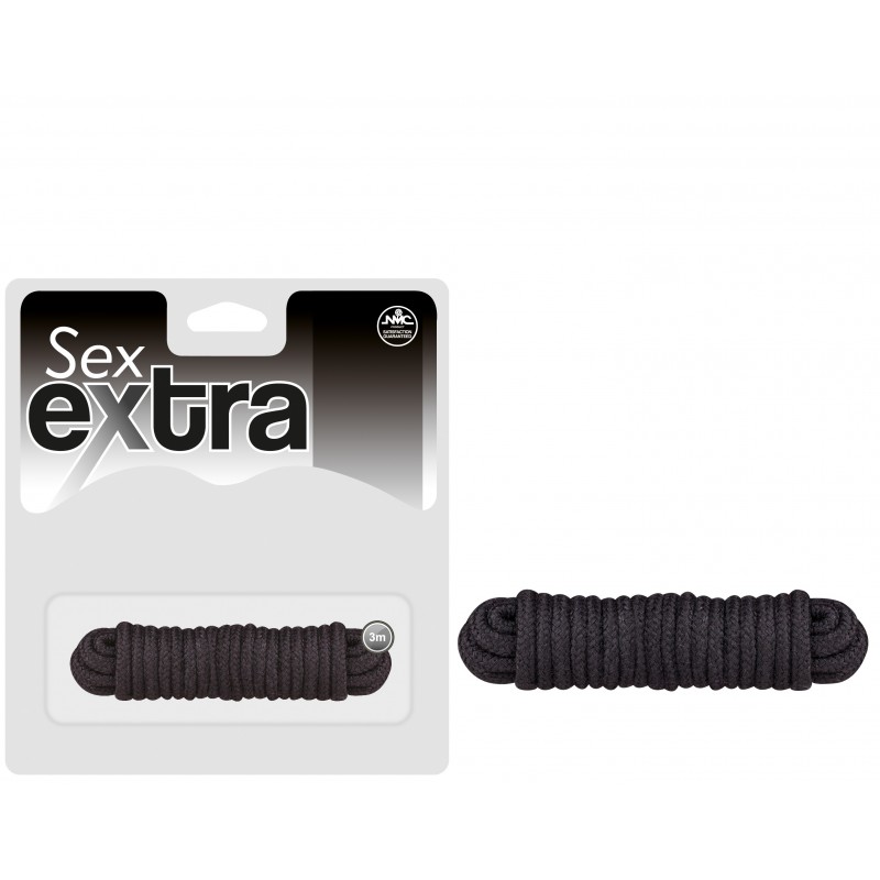 SEX EXTRA. CUERDA 3M. NEGRA